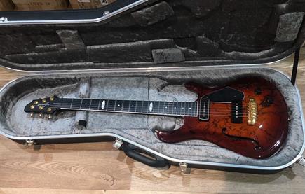  Mint 2016 Flaxwood CC-H-CC electric guitar, Seymour pick ups. 