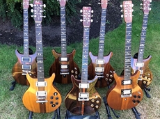 Rare collection of Pack Leader electric guitars, investment opportunity.