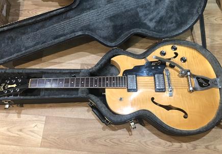 Mint Guild Starfire 3, made in Westerly USA, blonde flame maple,