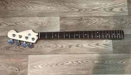 MINT replacement P Bass satin neck, rosewood fingerboard, heel truss, skunk stripe