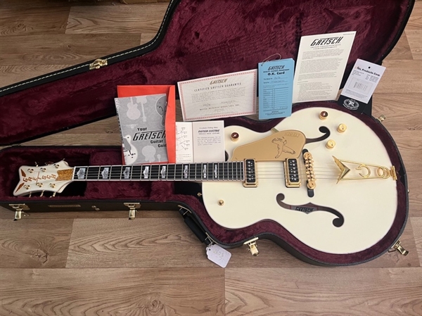 Used, Mint Gretsch 6136-55VS White Falcon electric guitar for sale