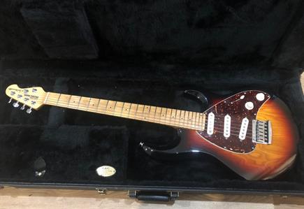 Musicman Silhouette, 1996, totally as new condition, figured ash body, deluxe case