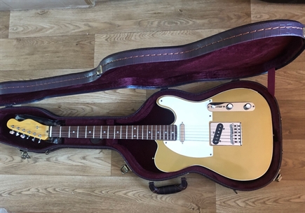 New Telecaster electric guitar, handmade in UK, double edge bound